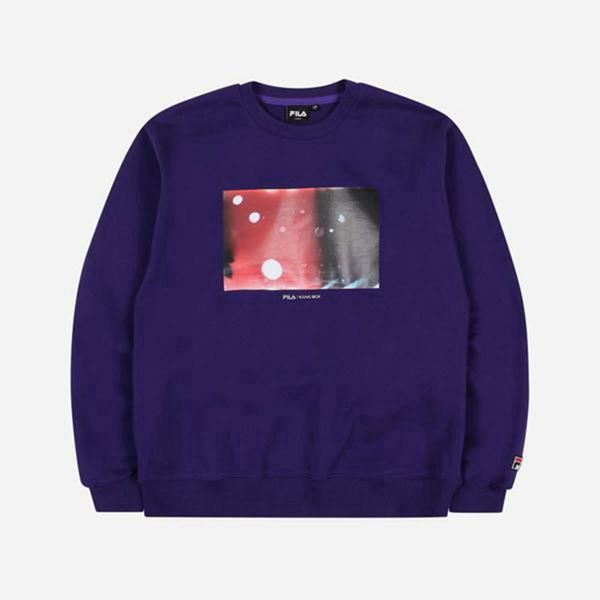 Fila Artist Graphic Women's Sweatshirts - Purple,NZ 760-54127